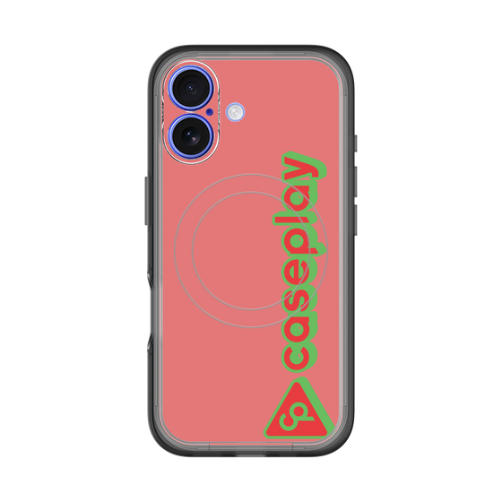 スリムプロテクションプレミアムケース with MagSafe［ オリジナル - CASEPLAYロゴタイプ - レッド ］