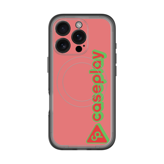 スリムプロテクションプレミアムケース with MagSafe［ オリジナル - CASEPLAYロゴタイプ - レッド ］