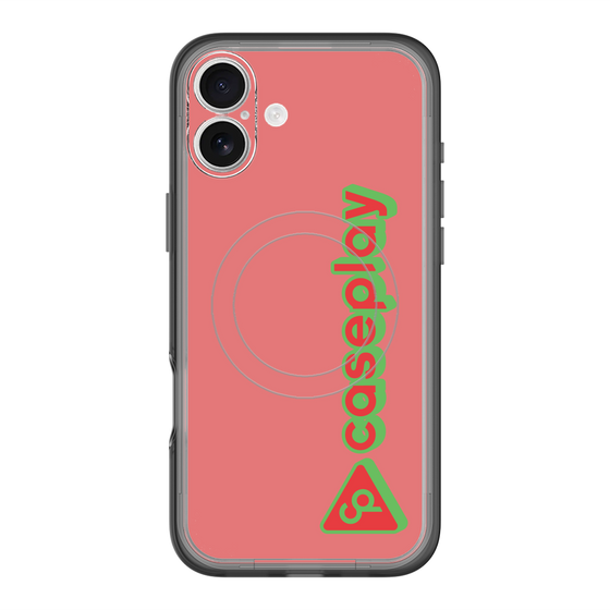 スリムプロテクションプレミアムケース with MagSafe［ オリジナル - CASEPLAYロゴタイプ - レッド ］