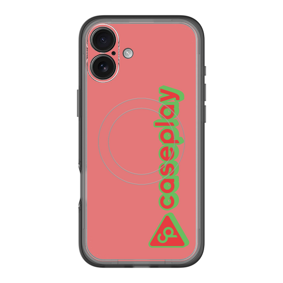 スリムプロテクションプレミアムケース with MagSafe［ オリジナル - CASEPLAYロゴタイプ - レッド ］