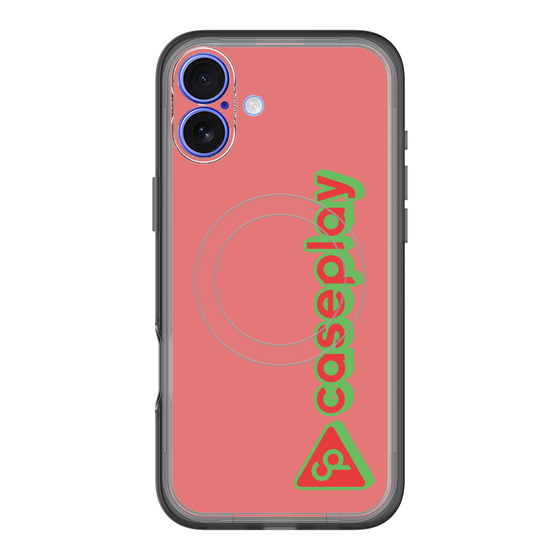 スリムプロテクションプレミアムケース with MagSafe［ オリジナル - CASEPLAYロゴタイプ - レッド ］