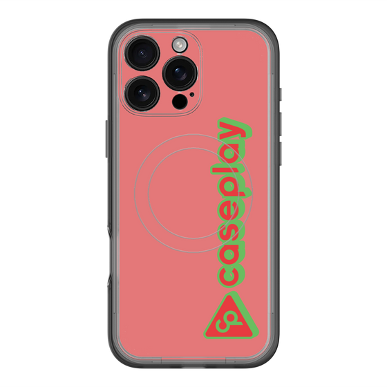 スリムプロテクションプレミアムケース with MagSafe［ オリジナル - CASEPLAYロゴタイプ - レッド ］