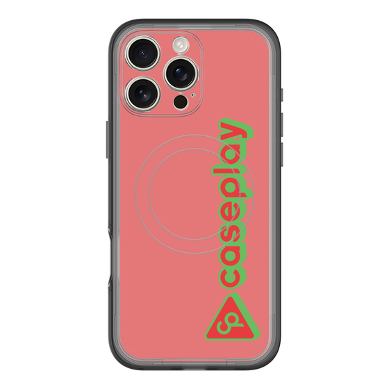 スリムプロテクションプレミアムケース with MagSafe［ オリジナル - CASEPLAYロゴタイプ - レッド ］