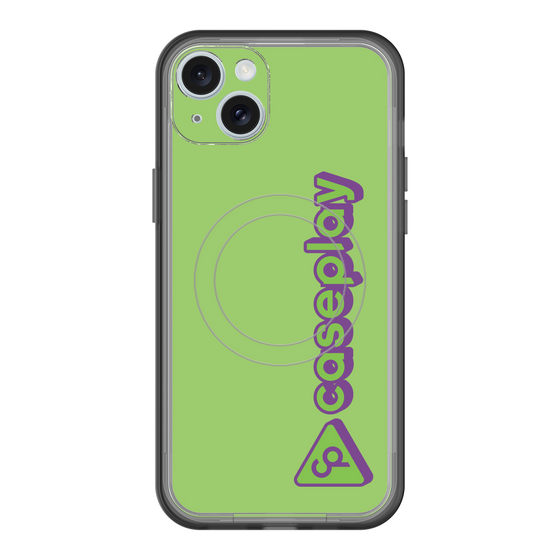 スリムプロテクションプレミアムケース with MagSafe［ オリジナル - CASEPLAYロゴタイプ - グリーン ］