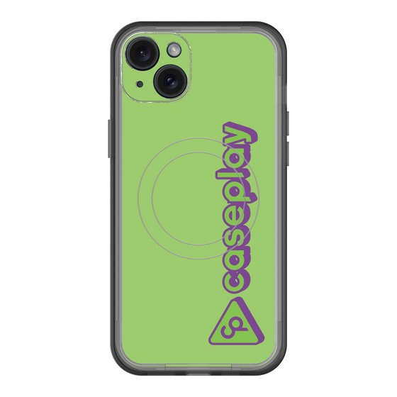 スリムプロテクションプレミアムケース with MagSafe［ オリジナル - CASEPLAYロゴタイプ - グリーン ］