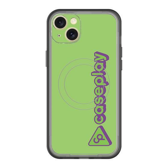 スリムプロテクションプレミアムケース with MagSafe［ オリジナル - CASEPLAYロゴタイプ - グリーン ］