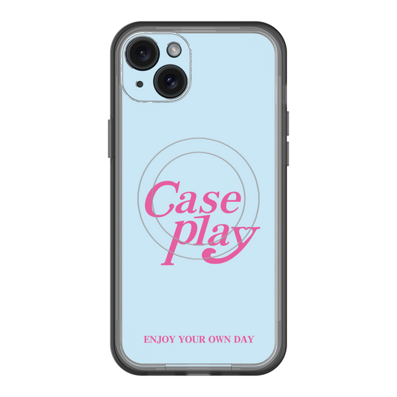 スリムプロテクションプレミアムケース with MagSafe［ オリジナル - ENJOY YOUR OWN DAY - ライトブルー ］