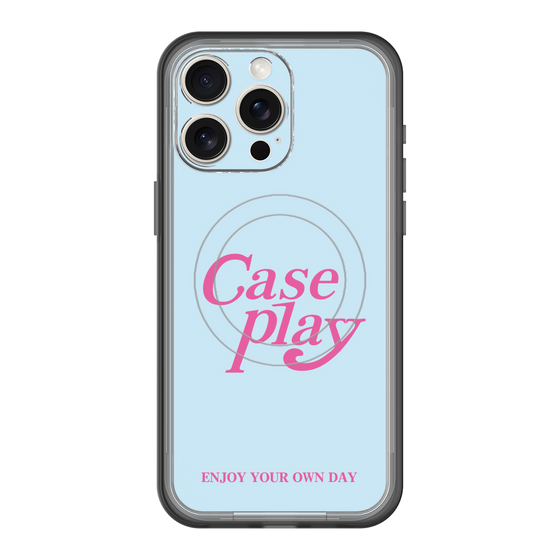 スリムプロテクションプレミアムケース with MagSafe［ オリジナル - ENJOY YOUR OWN DAY - ライトブルー ］