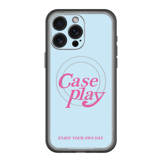 スリムプロテクションプレミアムケース with MagSafe［ オリジナル - ENJOY YOUR OWN DAY - ライトブルー ］