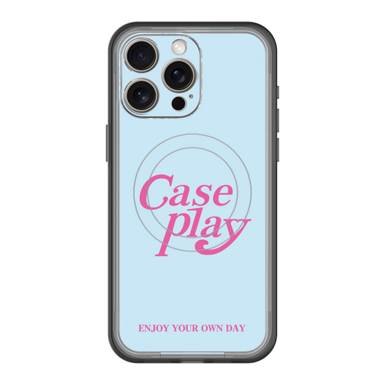 スリムプロテクションプレミアムケース with MagSafe［ オリジナル - ENJOY YOUR OWN DAY - ライトブルー ］