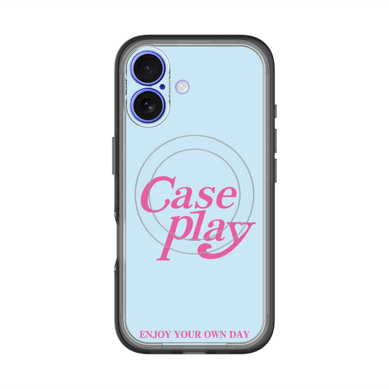 スリムプロテクションプレミアムケース with MagSafe［ オリジナル - ENJOY YOUR OWN DAY - ライトブルー ］
