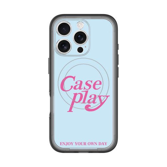 スリムプロテクションプレミアムケース with MagSafe［ オリジナル - ENJOY YOUR OWN DAY - ライトブルー ］