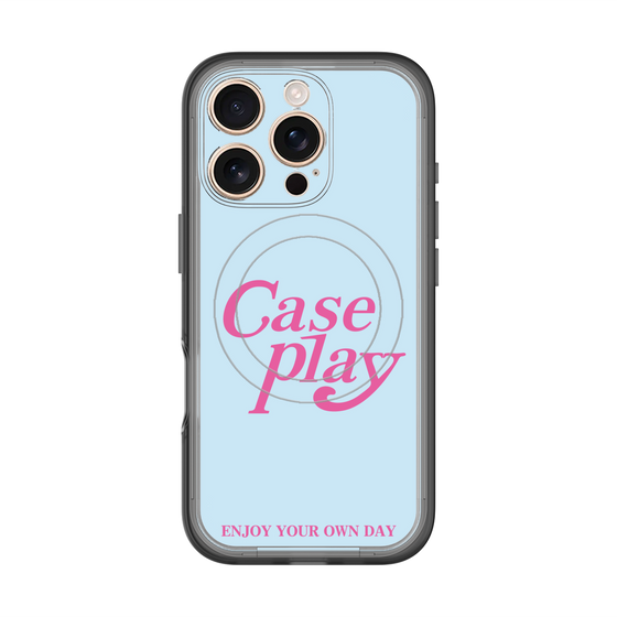 スリムプロテクションプレミアムケース with MagSafe［ オリジナル - ENJOY YOUR OWN DAY - ライトブルー ］