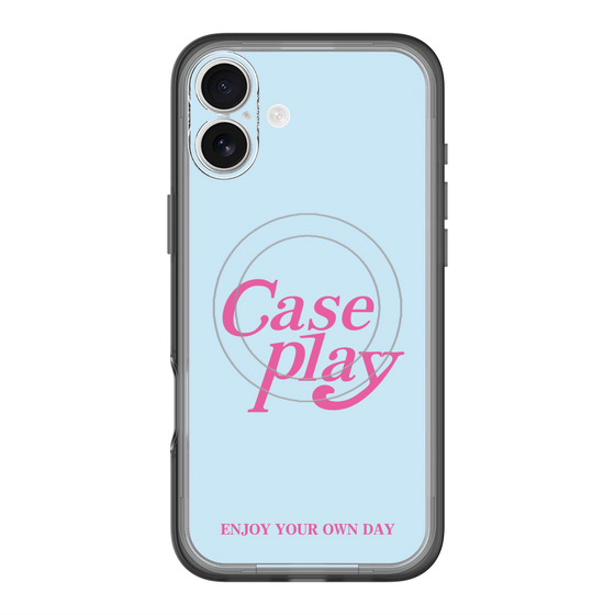 スリムプロテクションプレミアムケース with MagSafe［ オリジナル - ENJOY YOUR OWN DAY - ライトブルー ］