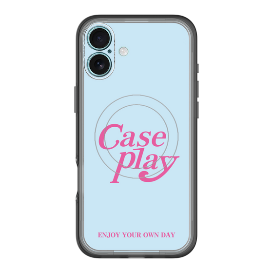 スリムプロテクションプレミアムケース with MagSafe［ オリジナル - ENJOY YOUR OWN DAY - ライトブルー ］