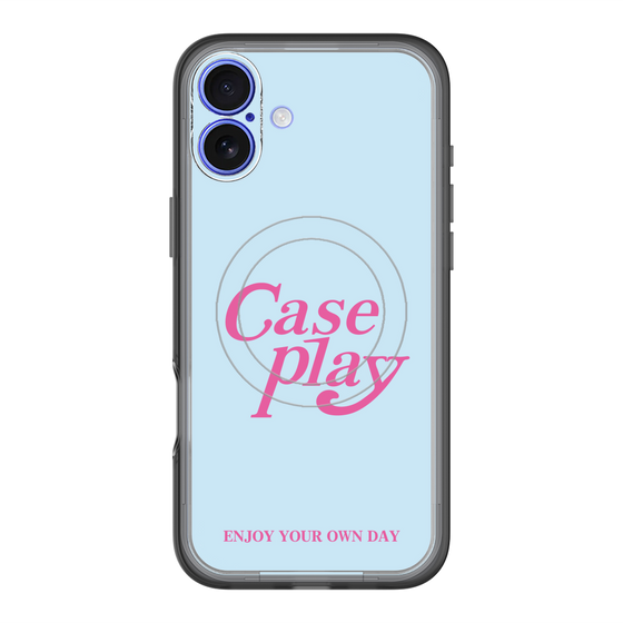 スリムプロテクションプレミアムケース with MagSafe［ オリジナル - ENJOY YOUR OWN DAY - ライトブルー ］