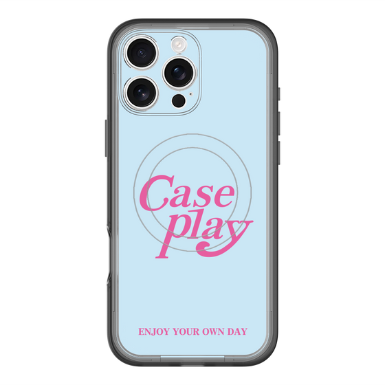 スリムプロテクションプレミアムケース with MagSafe［ オリジナル - ENJOY YOUR OWN DAY - ライトブルー ］