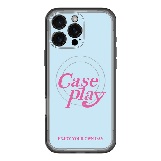 スリムプロテクションプレミアムケース with MagSafe［ オリジナル - ENJOY YOUR OWN DAY - ライトブルー ］