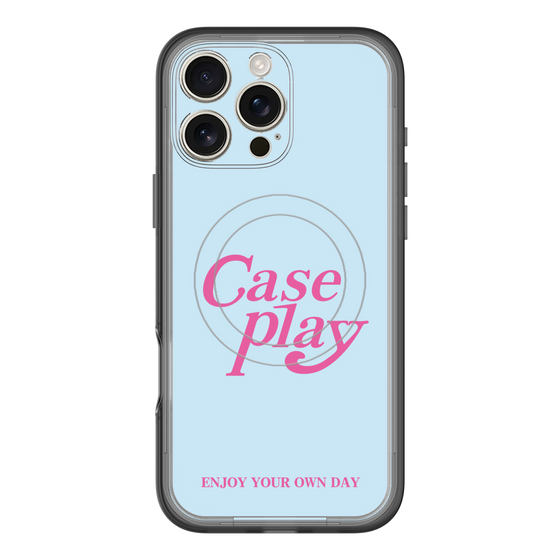 スリムプロテクションプレミアムケース with MagSafe［ オリジナル - ENJOY YOUR OWN DAY - ライトブルー ］