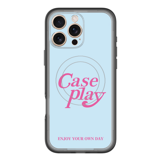 スリムプロテクションプレミアムケース with MagSafe［ オリジナル - ENJOY YOUR OWN DAY - ライトブルー ］