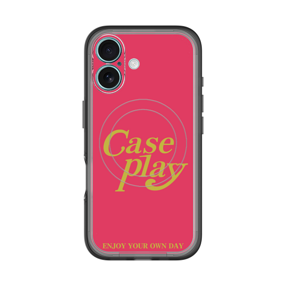 スリムプロテクションプレミアムケース with MagSafe［ オリジナル - ENJOY YOUR OWN DAY - レッド ］
