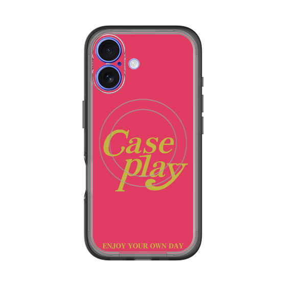 スリムプロテクションプレミアムケース with MagSafe［ オリジナル - ENJOY YOUR OWN DAY - レッド ］