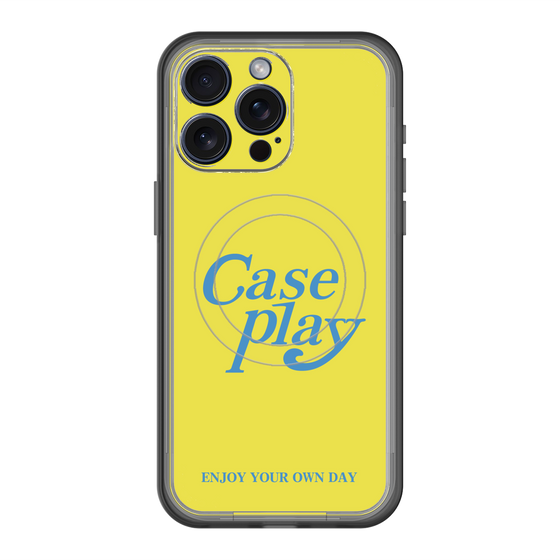 スリムプロテクションプレミアムケース with MagSafe［ オリジナル - ENJOY YOUR OWN DAY - イエロー ］