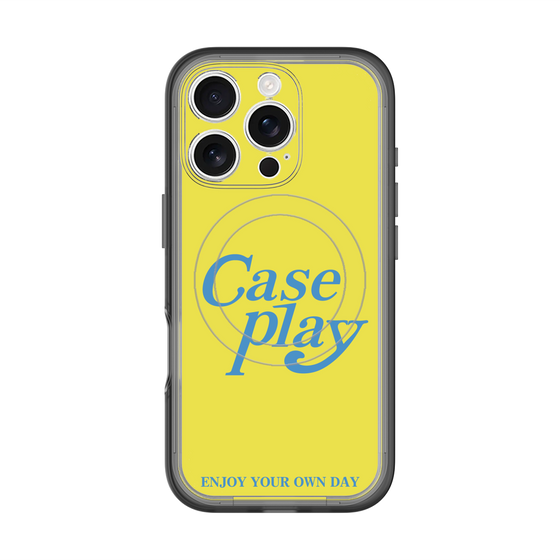 スリムプロテクションプレミアムケース with MagSafe［ オリジナル - ENJOY YOUR OWN DAY - イエロー ］