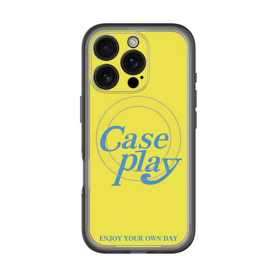スリムプロテクションプレミアムケース with MagSafe［ オリジナル - ENJOY YOUR OWN DAY - イエロー ］