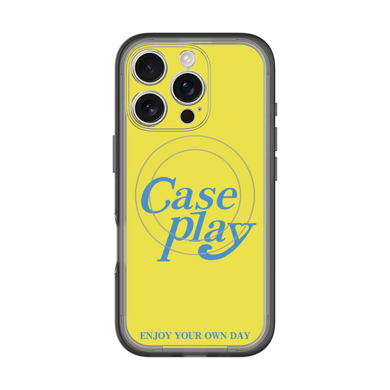 スリムプロテクションプレミアムケース with MagSafe［ オリジナル - ENJOY YOUR OWN DAY - イエロー ］