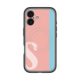 スリムプロテクションプレミアムケース with MagSafe［ オリジナル - initial color line - S pink ］