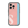 スリムプロテクションプレミアムケース with MagSafe［ オリジナル - initial color line - S pink ］