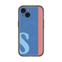 スリムプロテクションプレミアムケース with MagSafe［ オリジナル - initial color line - S blue ］