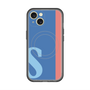 スリムプロテクションプレミアムケース with MagSafe［ オリジナル - initial color line - S blue ］