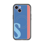 スリムプロテクションプレミアムケース with MagSafe［ オリジナル - initial color line - S blue ］