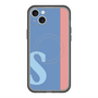 スリムプロテクションプレミアムケース with MagSafe［ オリジナル - initial color line - S blue ］