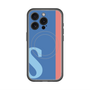 スリムプロテクションプレミアムケース with MagSafe［ オリジナル - initial color line - S blue ］