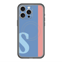 スリムプロテクションプレミアムケース with MagSafe［ オリジナル - initial color line - S blue ］