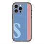 スリムプロテクションプレミアムケース with MagSafe［ オリジナル - initial color line - S blue ］