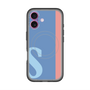 スリムプロテクションプレミアムケース with MagSafe［ オリジナル - initial color line - S blue ］