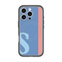 スリムプロテクションプレミアムケース with MagSafe［ オリジナル - initial color line - S blue ］