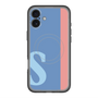 スリムプロテクションプレミアムケース with MagSafe［ オリジナル - initial color line - S blue ］