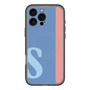 スリムプロテクションプレミアムケース with MagSafe［ オリジナル - initial color line - S blue ］