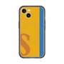 スリムプロテクションプレミアムケース with MagSafe［ オリジナル - initial color line - S orange ］