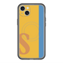 スリムプロテクションプレミアムケース with MagSafe［ オリジナル - initial color line - S orange ］