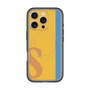 スリムプロテクションプレミアムケース with MagSafe［ オリジナル - initial color line - S orange ］