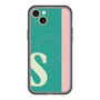 スリムプロテクションプレミアムケース with MagSafe［ オリジナル - initial color line - S green ］