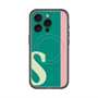 スリムプロテクションプレミアムケース with MagSafe［ オリジナル - initial color line - S green ］