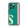 スリムプロテクションプレミアムケース with MagSafe［ オリジナル - initial color line - S green ］