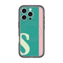 スリムプロテクションプレミアムケース with MagSafe［ オリジナル - initial color line - S green ］